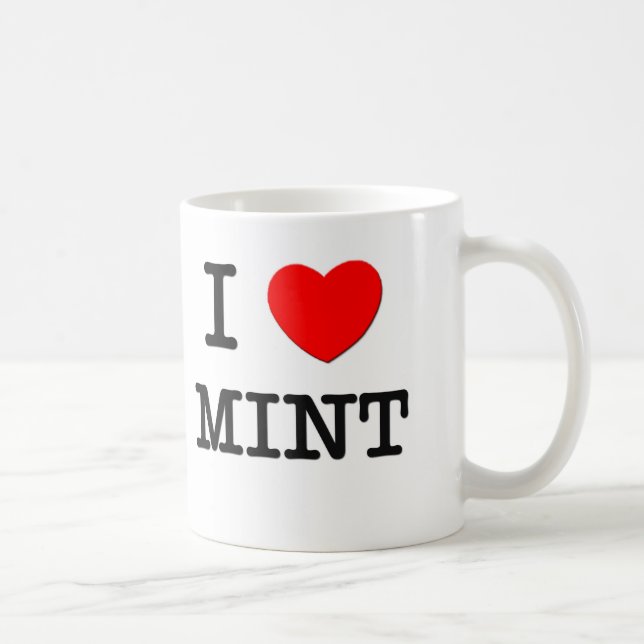 I Love Mint Coffee Mug (Right)