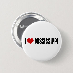 I Love Mississippi • I Heart Mississippi Round 2 Inch Round Button