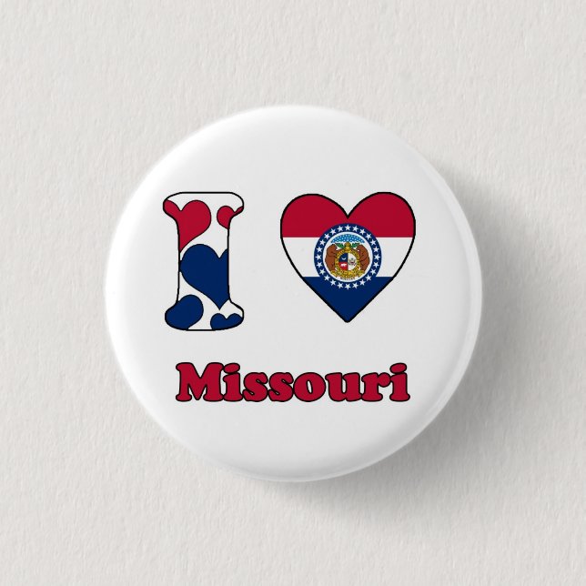 I love Missouri 1 Inch Round Button (Front)