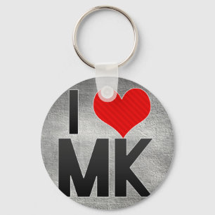 I Love MK Keychain