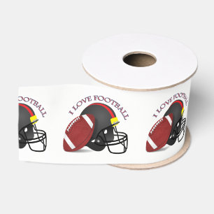 I love modern elegant trendy football grosgrain ribbon