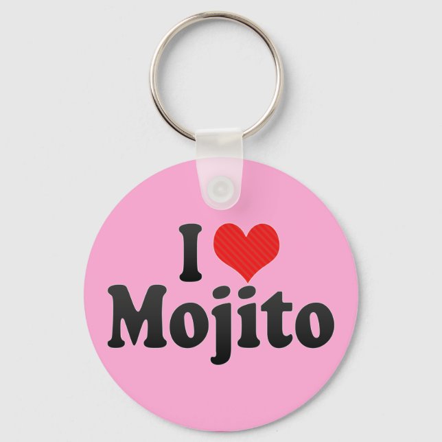 I Love Mojito Keychain (Front)