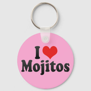 I Love Mojitos Keychain