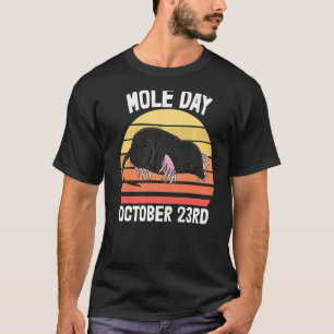 I Love Moles Day October 23  Men Cute Little Mole  T-Shirt