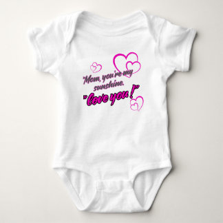 i love mom baby bodysuit