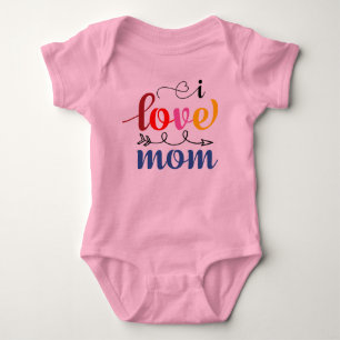 I Love MoM Baby Bodysuit
