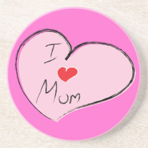 I Love Mom Coaster