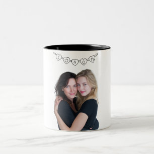 I Love Mom Custom Photo Mother's Day Gift Mug