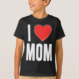 I Love MOM Kids Shirt – Cute & Simple Love for Mom
