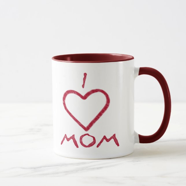 I Love Mom Mug (Right)