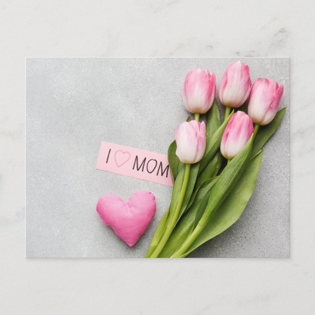 i love Mom Postcard (Front)
