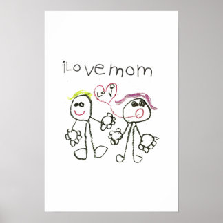 i love mom poster
