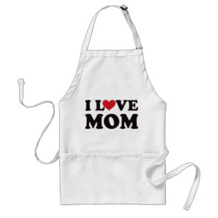 I Love Mom Standard Apron