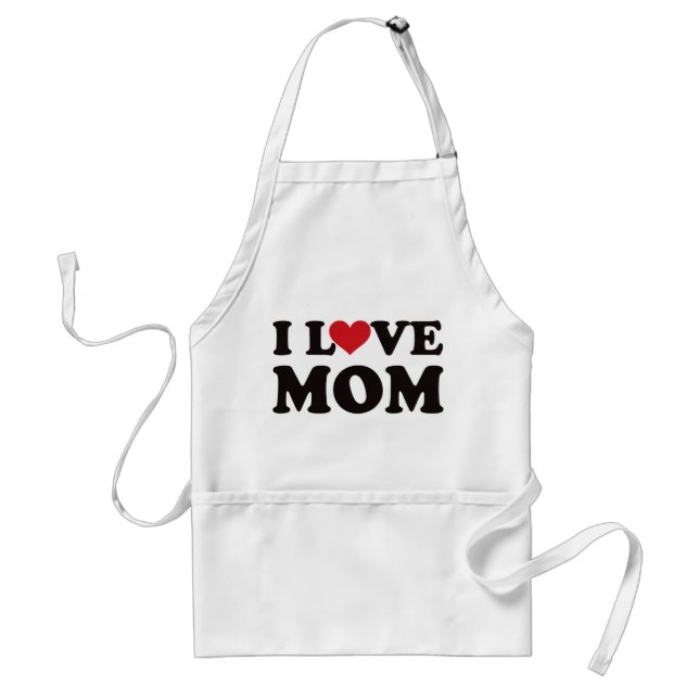 I Love Mom Standard Apron (Front)