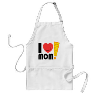i love mom standard apron