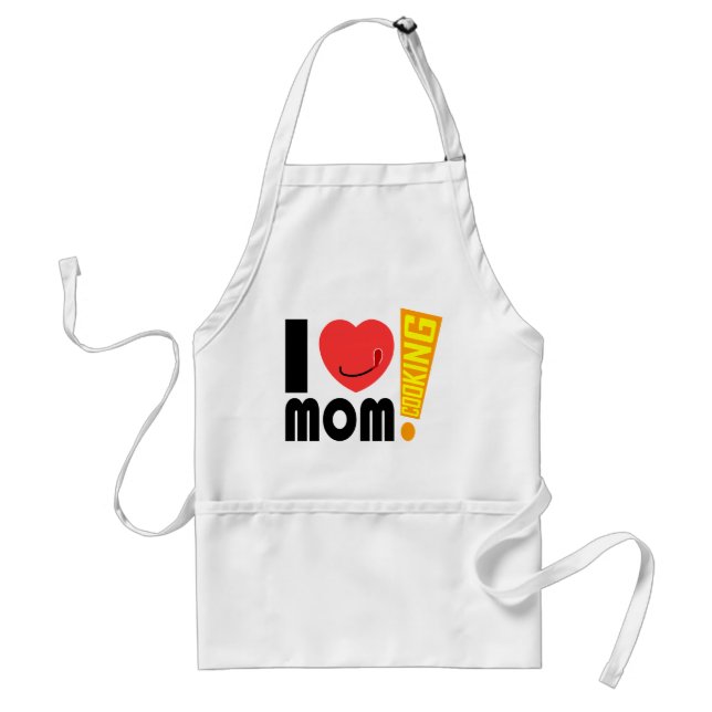 i love mom standard apron (Front)