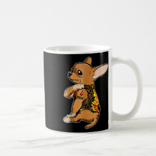 I Love Mom Tattoo Chihuahua Dog Shirt Sunflower &a Coffee Mug