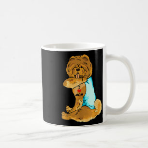 I Love Mom Tattoo Chow Chow Mom Dog Lover Women  Coffee Mug