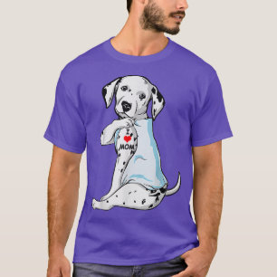 I Love Mom Tattoo Dalmatian Mom Dog Mother's Day G T-Shirt