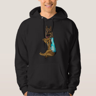 I Love Mom Tattoo German Shepherd Mom Dog Hoodie