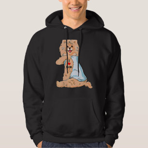 I Love Mom Tattoo German Spitz Mom Dog Mother's Da Hoodie