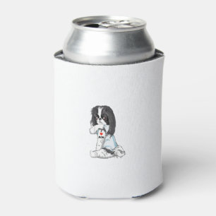 I Love Mom Tattoo Japanese Chin Mom Dog Lover Wome Can Cooler