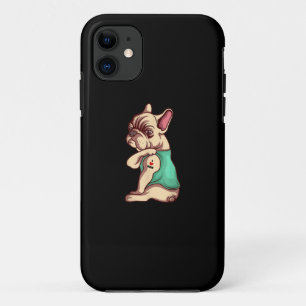 I Love Mom Tattoo Lover Funny French Bulldog Gift iPhone 11 Case