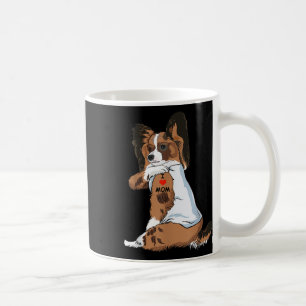 I Love Mom Tattoo Papillon Mom Dog Lover Women Coffee Mug