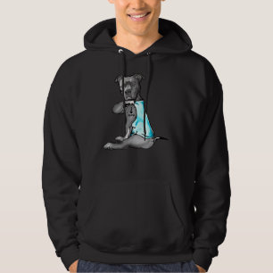 I Love Mom Tattoo Pitbull Dog Lover Women Pitbull Hoodie