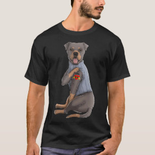 I Love Mom Tattoo Rottweiler Mama T-Shirt