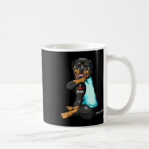 I Love Mom Tattoo Rottweiler Mom Dog Lover Women Coffee Mug