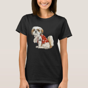 I Love Mom Tattoo Shih Tzu Mom Funny Mother's Day T-Shirt