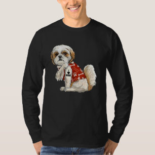 I Love Mom Tattoo Shih Tzu Mom Mother's Day T-Shirt