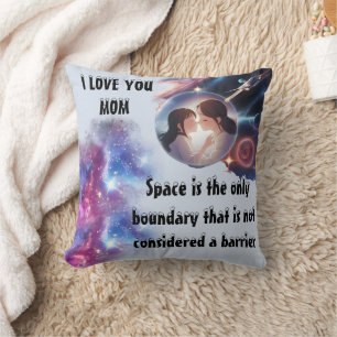 I LOVE MOM THROW PILLOW