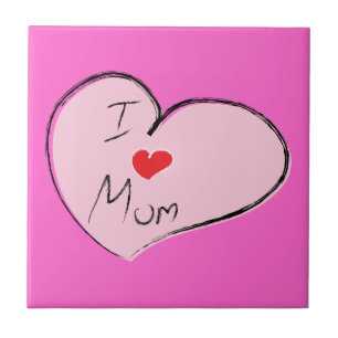 I Love Mom Tile