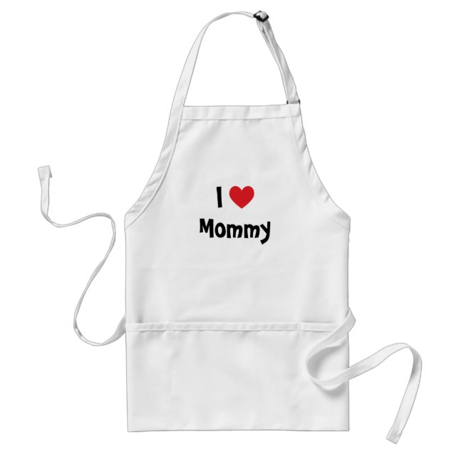I Love Mommy Apron (Front)