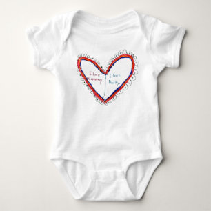 I Love Mommy & Daddy Baby Bodysuit
