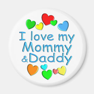 I Love Mommy & Daddy Magnet