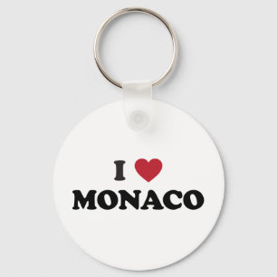 I Love Monaco Keychain