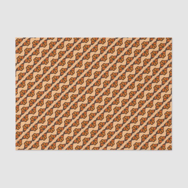 I Love Monarch Butterflies Tissue Paper (Front)