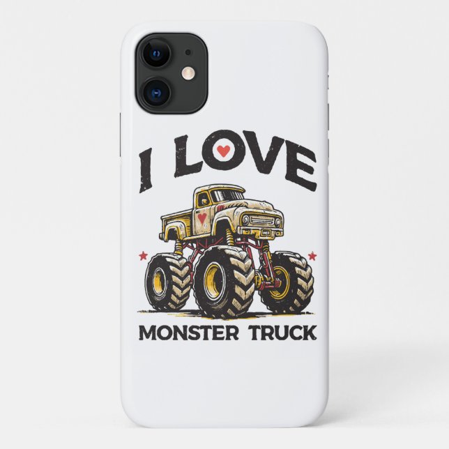 I Love Monster Truck Case-Mate iPhone Case (Back)