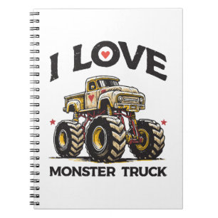 I Love Monster Truck Notebook