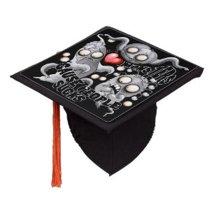 I Love Monsters 'cause People Sucks Graduation Cap Topper