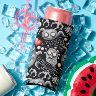 I Love Monsters 'cause People Sucks Seltzer Can Cooler