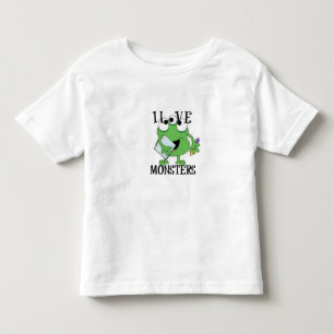 I LOVE MONSTERS TODDLER T-SHIRT