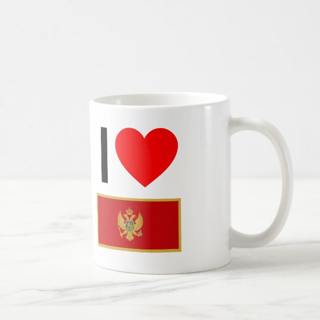i love montenegro coffee mug (Right)