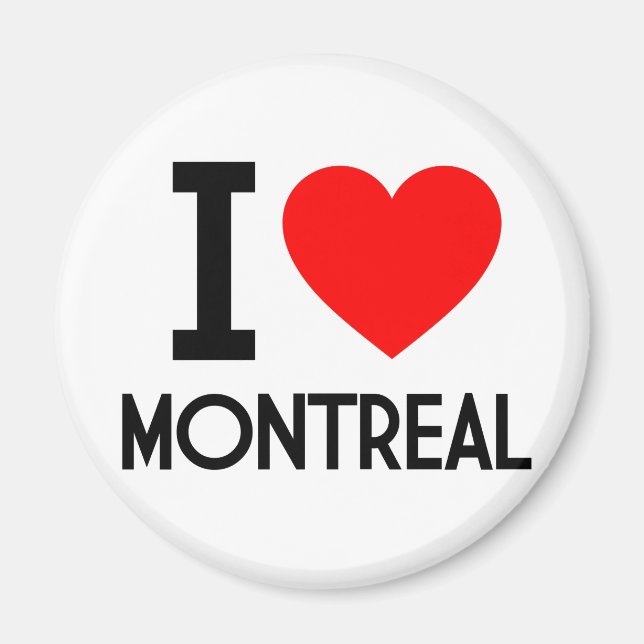 I Love Montreal Magnet (Front)