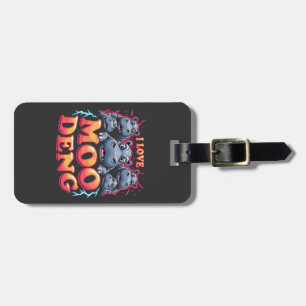 I Love Moo Deng Baby Hippo Lovers  Luggage Tag