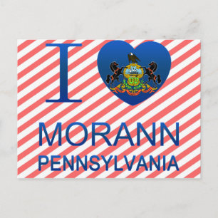 I Love Morann, PA Postcard