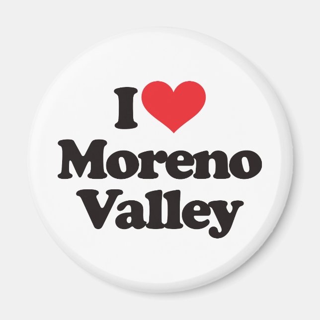 I Love Moreno Valley Magnet (Front)